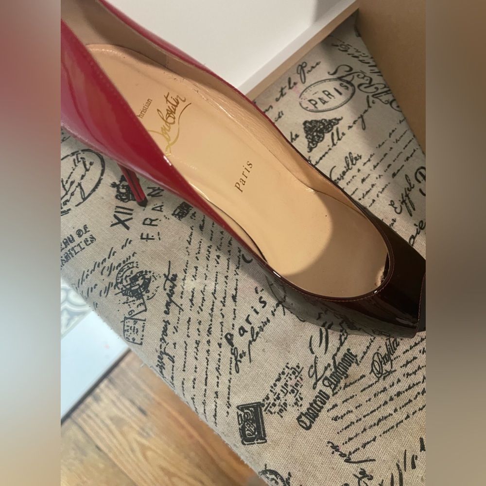 Beautiful shoes with little use. New Very Prive Patent Red Sole Pumps. 600